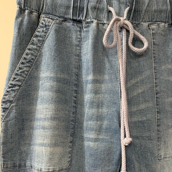 Vici Distressed Denim Joggers Small - Picture 5 of 10